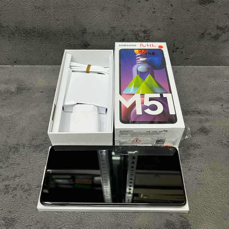 Samsung Galaxy M51 8/128gb Fullset Second Garansi Resmi