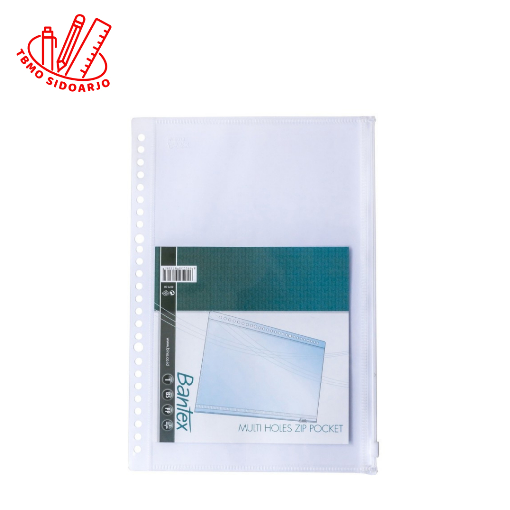 

TBMO Bantex Zipper Pocket For Mutiring Binder B5 26 Holes 8073 08