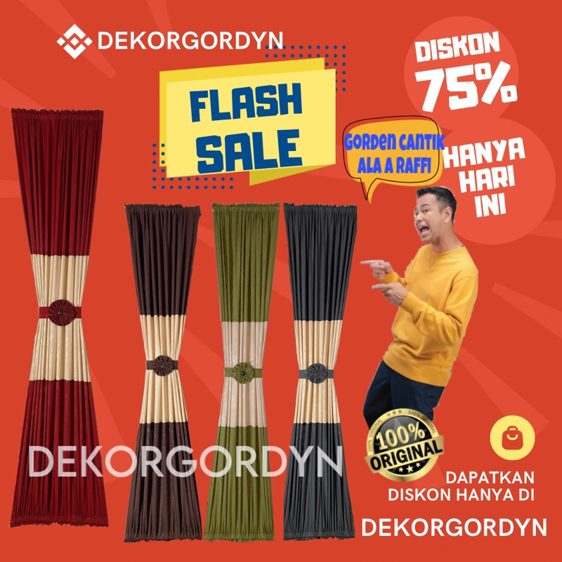 Gorden kupu kupu kombinasi jendela minimalis mewah