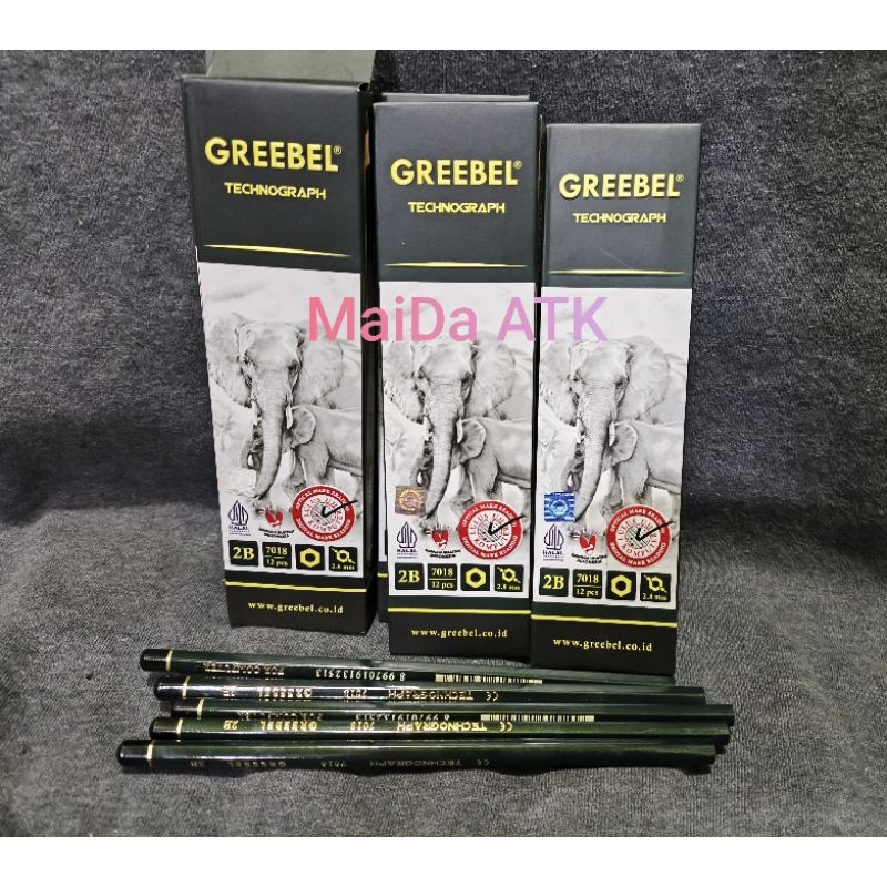 

Pensil 2B GREEBEL 1kotak 12pcs