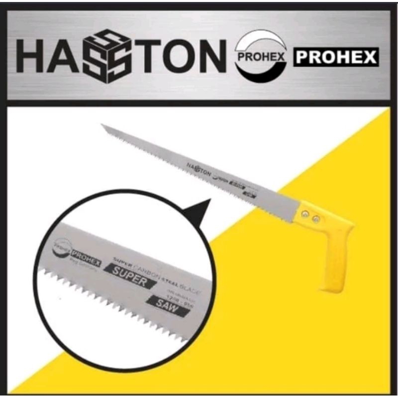Gergaji Runcing Hasston Prohex 14" - Gergaji Lancip dahan dan Ranting - Alat Bonsai dan Berkebun