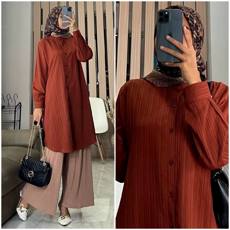 Tunik Polos ZEVA - Tunik Simple Lady Crush