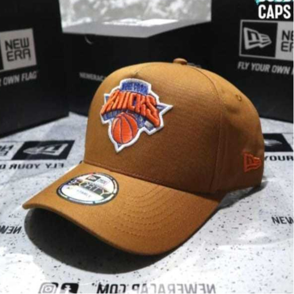 Topi Bola Basket Bordir KNICKS Topi Pembasket Full Katun Unisex