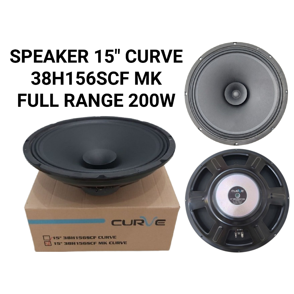 Speaker Curve 15" 38H156SCF MK Fullrange 200W / Speaker 15" Curve / Speaker Curve 15 Inch Full Range