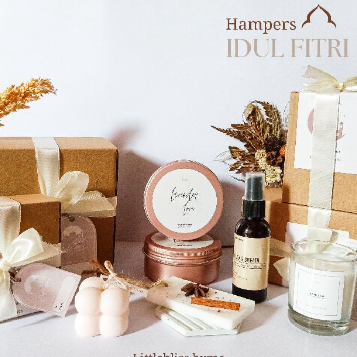 Diskon Hampers Ramadan idul Fitri hampers gift set scented candles  wax sachet n spray