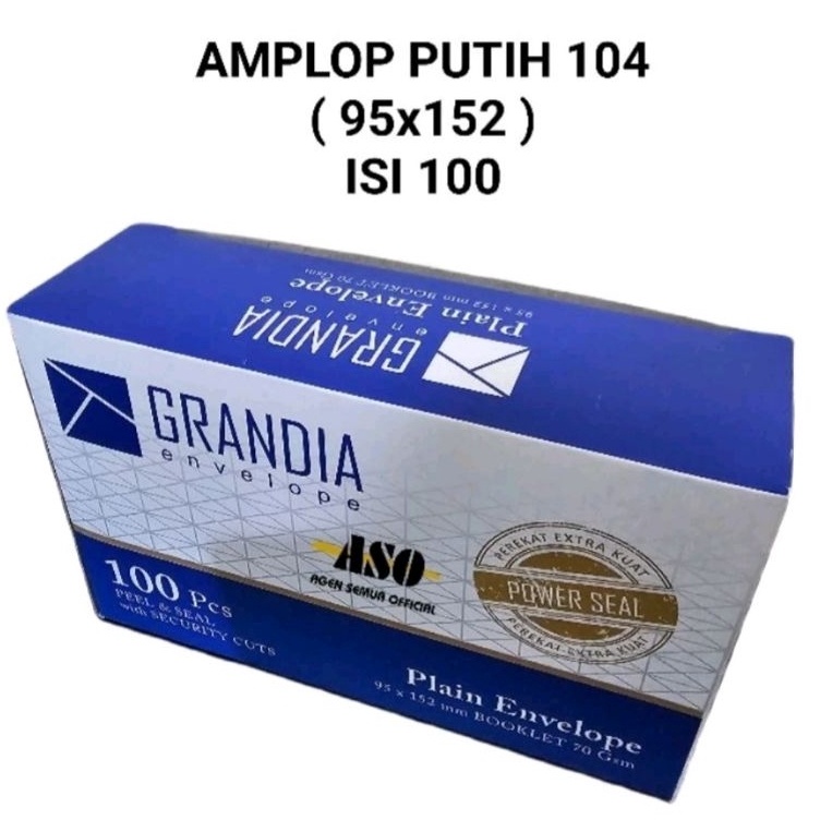 

Yuk di order AMPLOP GRANDIA PUTIH POLOS 125 X 95 ISI 1 LEMBAR