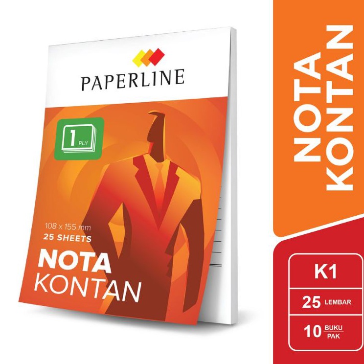 

Kilat Hemat Nota Kontan Paperline Kecil 1ply 1pak1buku