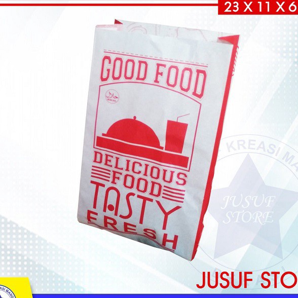 

KP8 Paperbag Universal Kantong Makanan Foodgrade 1pcs