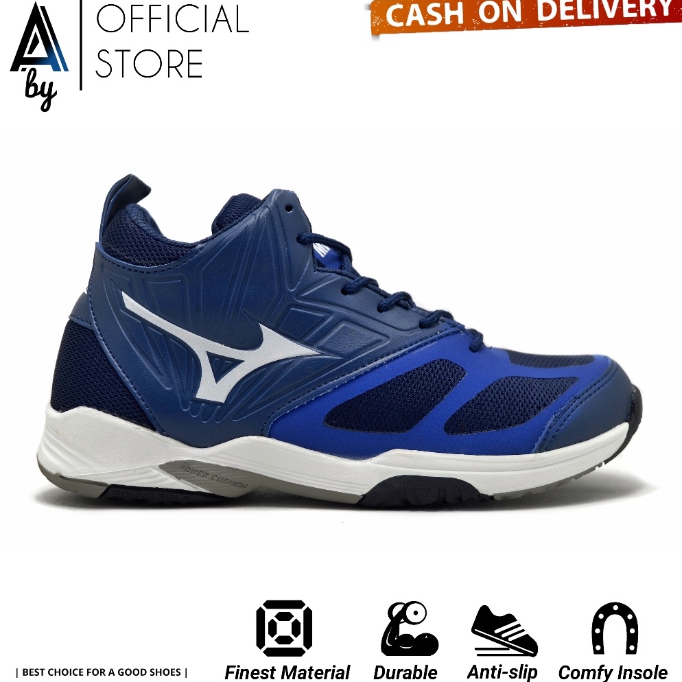 KODE N55K Sepatu Olahraga Pria MZN Wave Momentum Size 3943 Sepatu Voli Basket Badminton