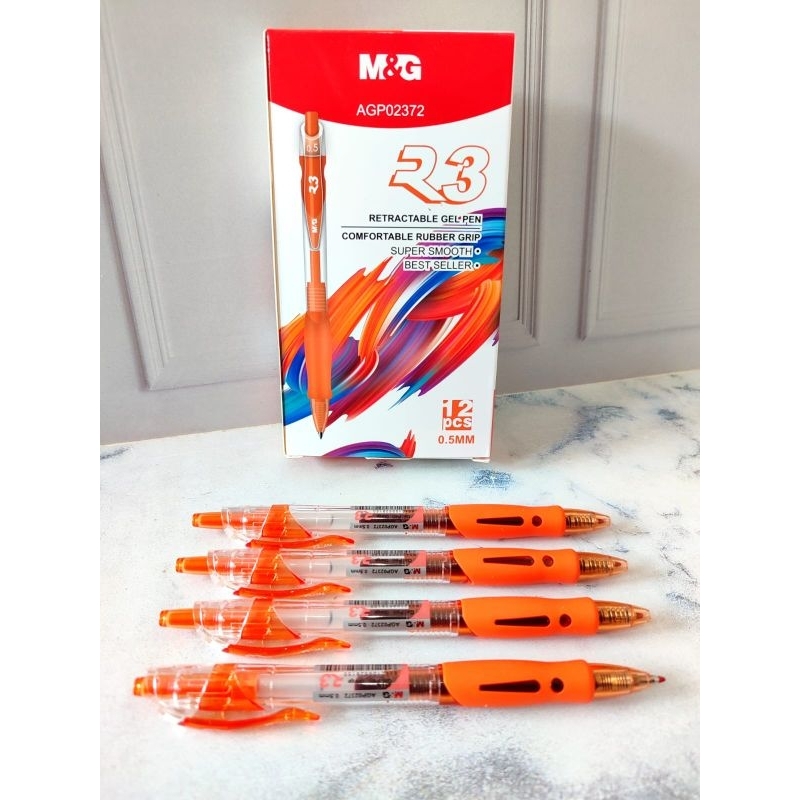 

Pulpen Gel Cetrek Oren 0.5 mm M&G R3 AGP02372 (SATUAN)
