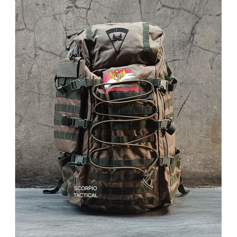 Tas Jatah BRIMOB UNTUK INDONESIA Hijau/Ransel BKO Brimob Hijau