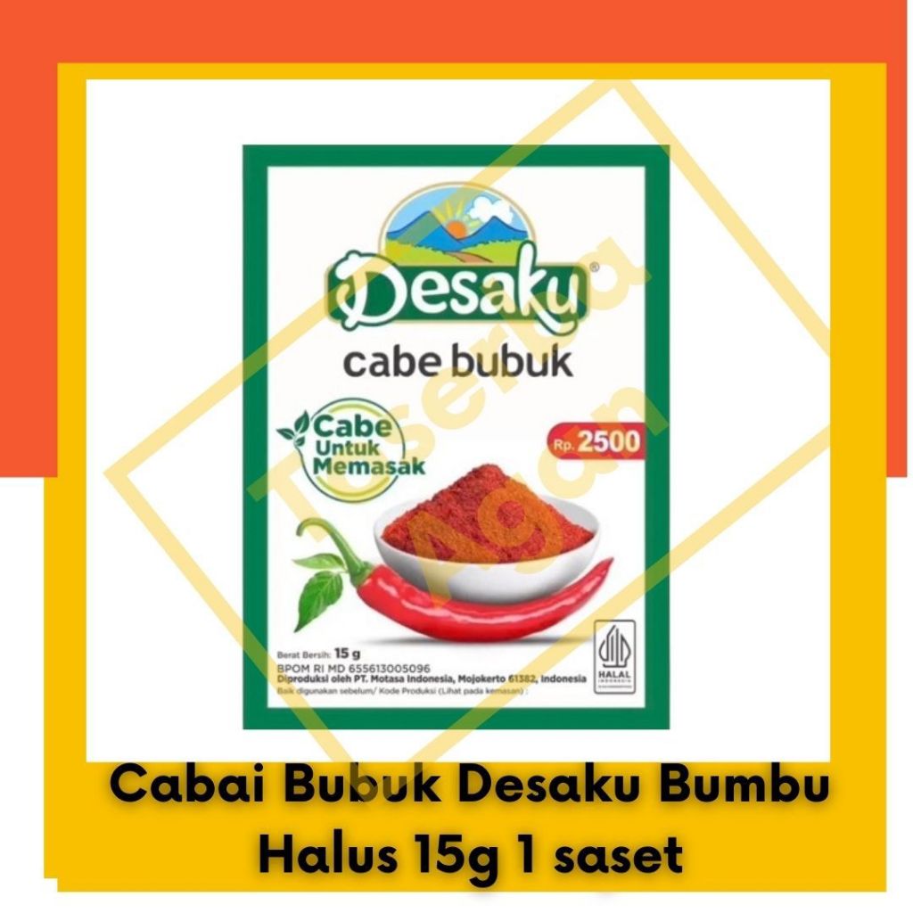 

Cabai Bubuk Desaku Bumbu Halus 15 gram