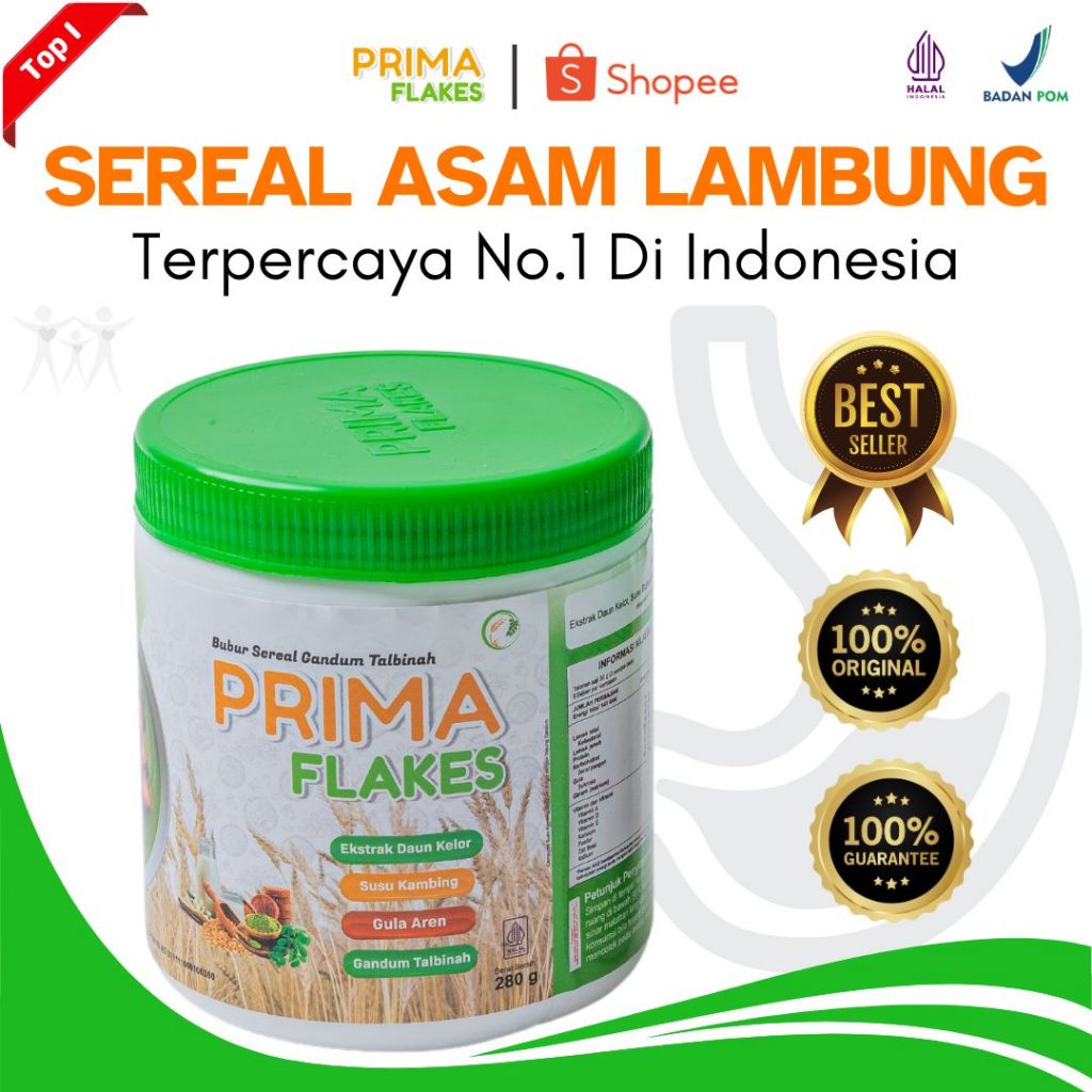 

Primaflakes Makanan Sehat Untuk I Asam Lambung I Gerd I Maag I Original Asli I Halal I 280 Gram