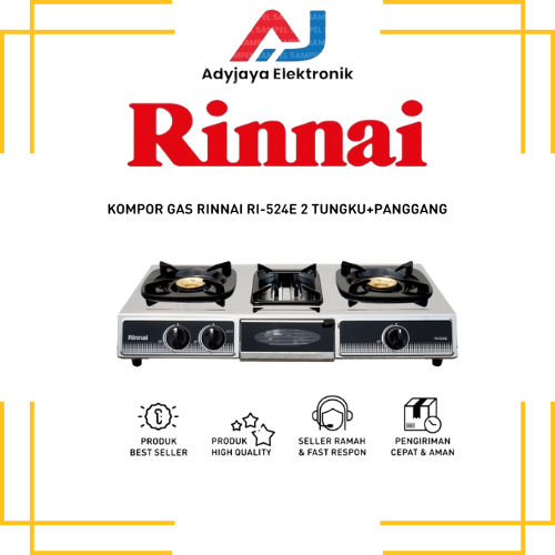 KOMPOR GAS 3 TUNGKU RINNAI RI-524E