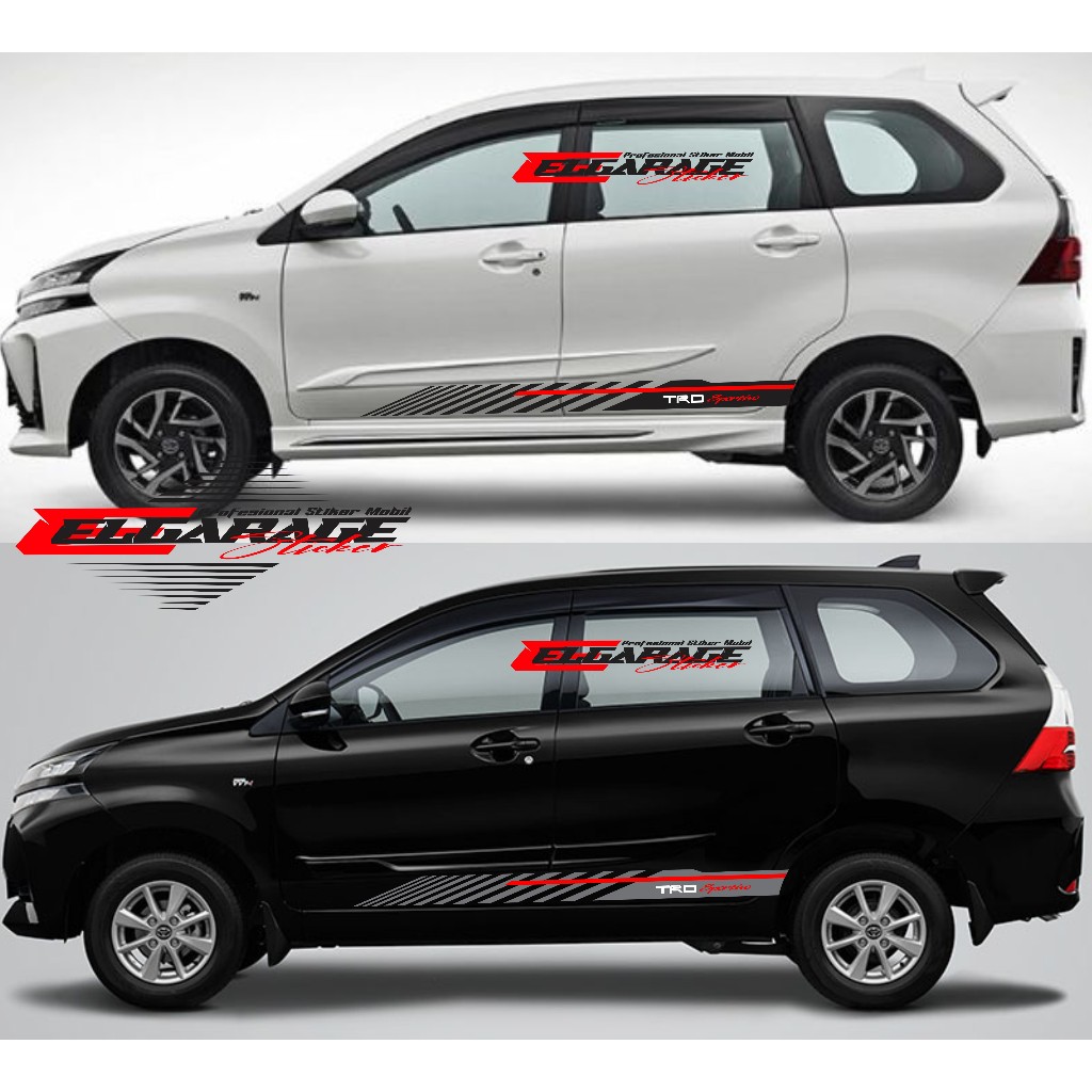 Stiker mobil toyota avanza cutting stiker list minimalis trd sportivo stiker mobil avanza trd sporti