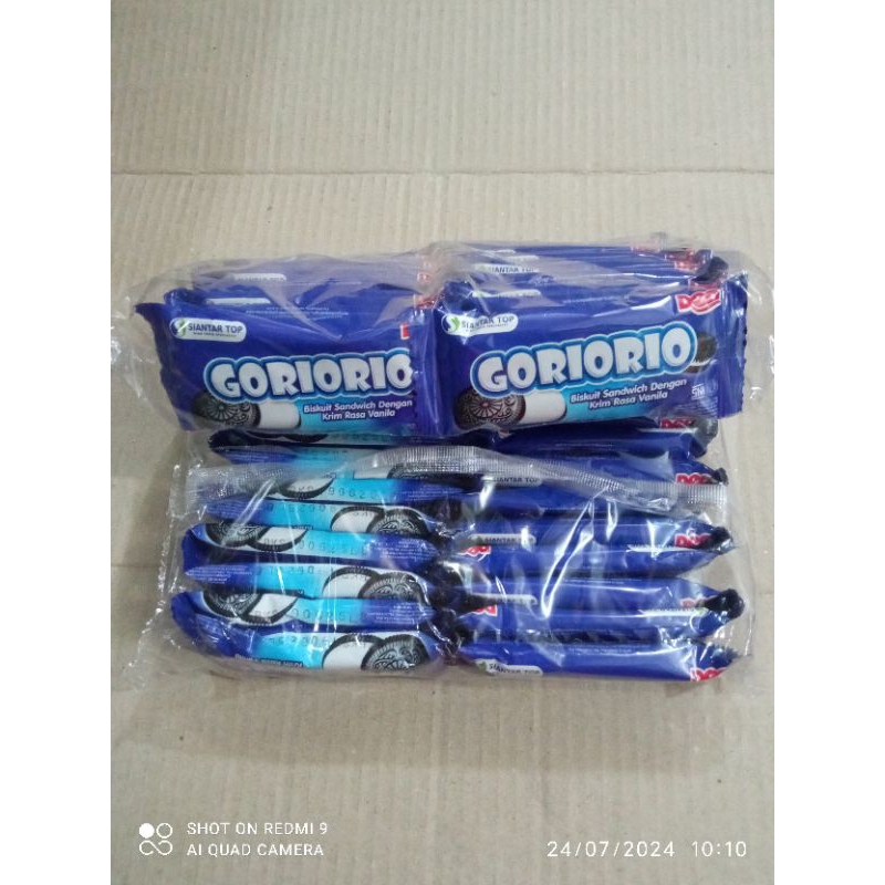 

Biskuit Goriorio Vanila sachet isi 20