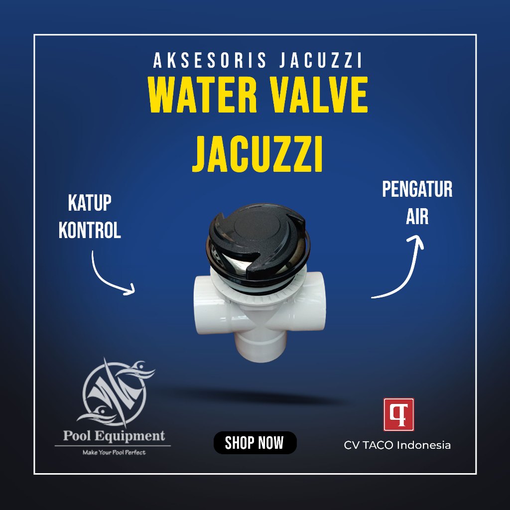 Water valve jacuzzi spa