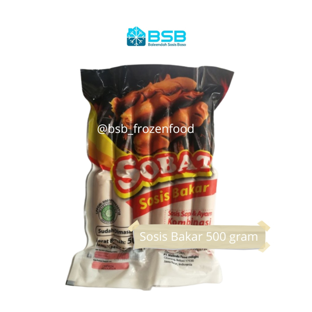 

Sobat Sosis Bakar Mini Sapi Kombinasi Ayam 500gr isi 12pcs / Sosis Bakar / Sosis