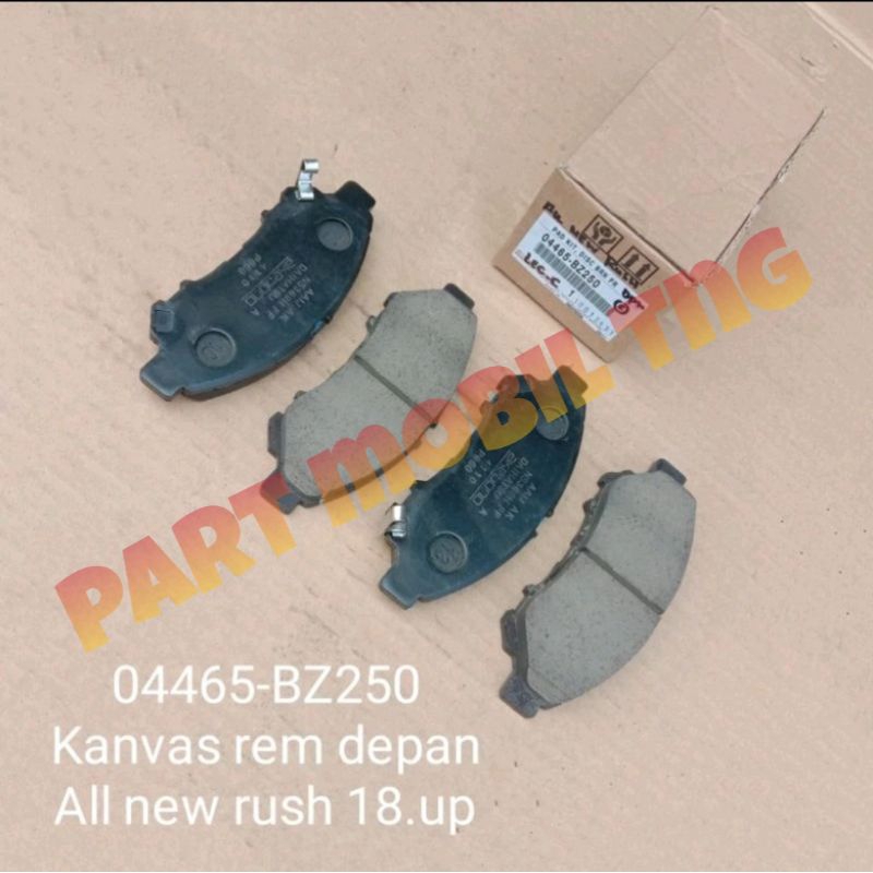 Kampas Rem Depan Brake Pad All New Rush/All New Terios 2017-Up 04465-BZ250/04465-YZ250