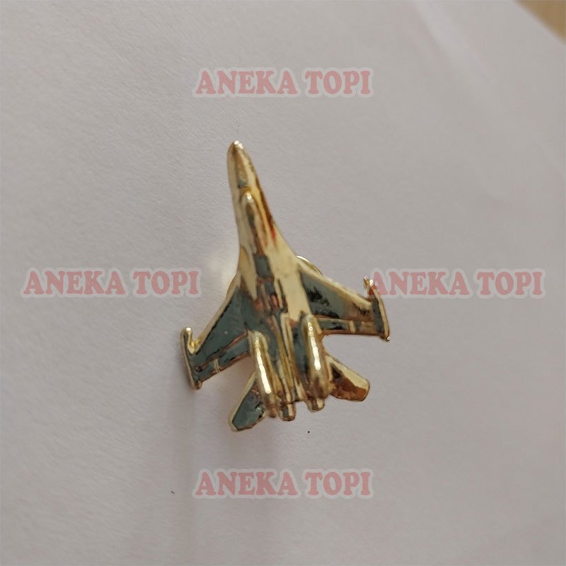 Pin Pesawat F16 Pin Miniatur Pesawat F16 Pin Pesawat Pin Bros Pesawat - Aneka Topi