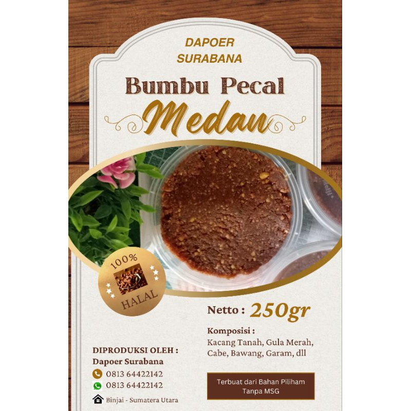 

Bumbu Pecal/Bumbu Pecal Medan/sambal Pecal/bumbu siap saji