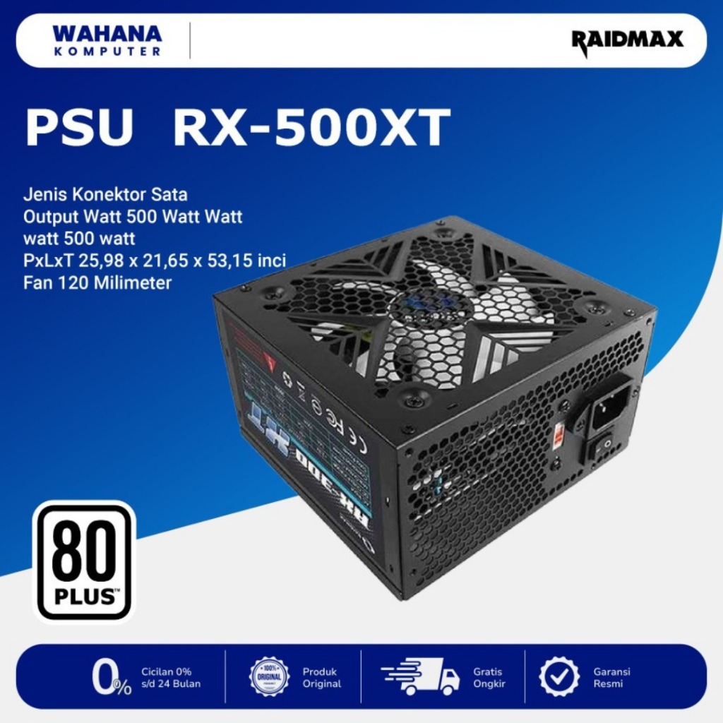 Power Supply RAIDMAX XT Series RX-500XT 500W