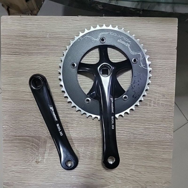 Crank Fixie Prowheel Solid aloy - Prowheel Lasco Full aluminium - Crankset fixie Prowheel Lasco