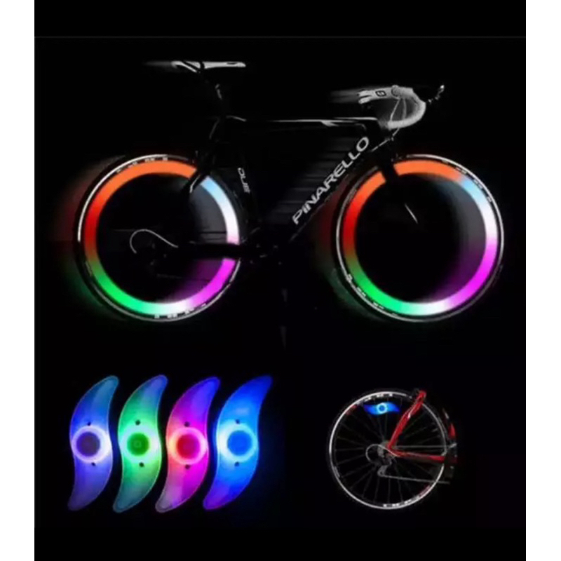 Lampu jari jari sepeda led Warna - lampu hias sepeda di jari jari