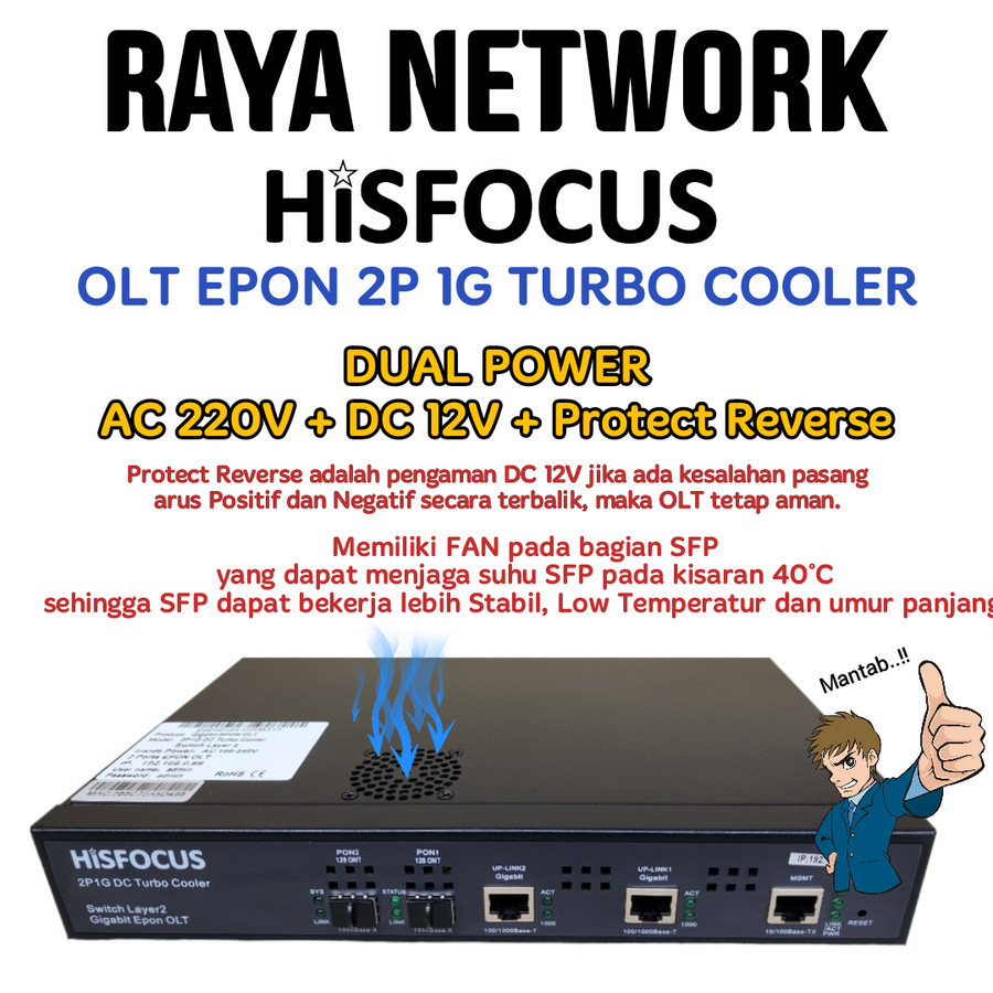 HISFOCUS OLT 4P 1G EPON