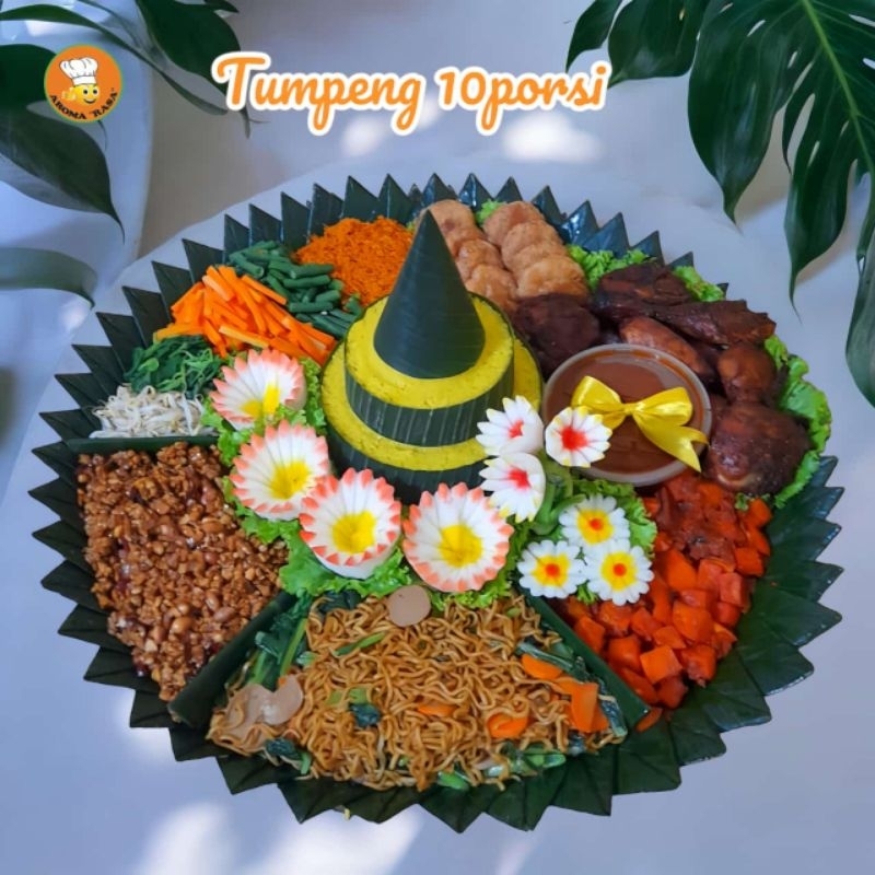 

Tumpeng Nasi Kuning/Nasi liwet/nasi ungu/Aneka tumpeng/Nasi ijo 10 Porsi