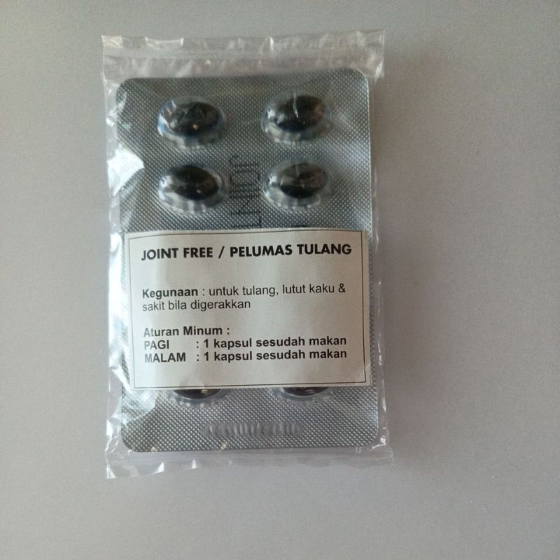JOINT FREE OBAT VITAMIN SUPLEMEN TULANG DAN SENDI 10 KAPSUL