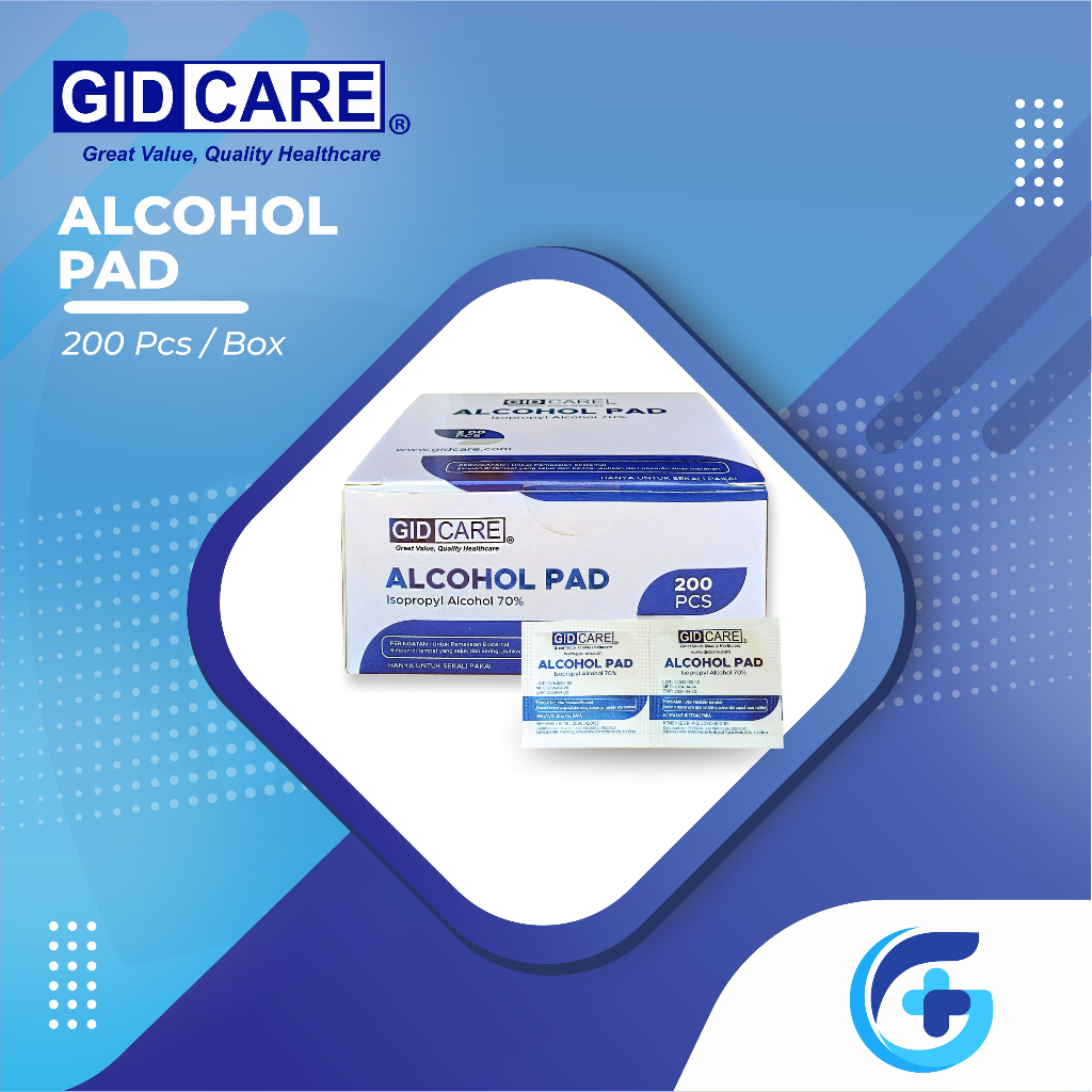 Alcohol Prep pad / Swab / Tisu Cleanser Alcohol - GIDCARE