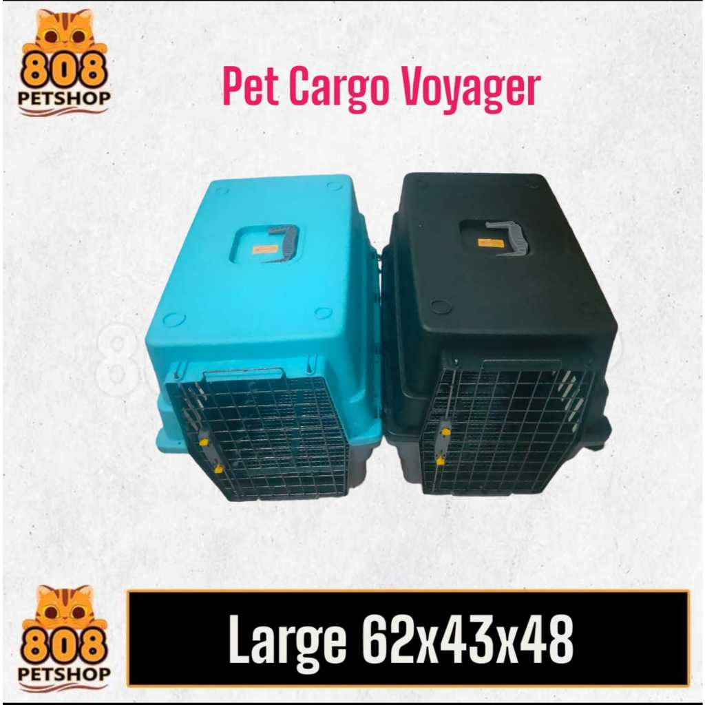 Pet cargo Large Kandang Kucing hewan Pet carrier termasuk Tray ukuran Jumbo voyager pet carrier anji