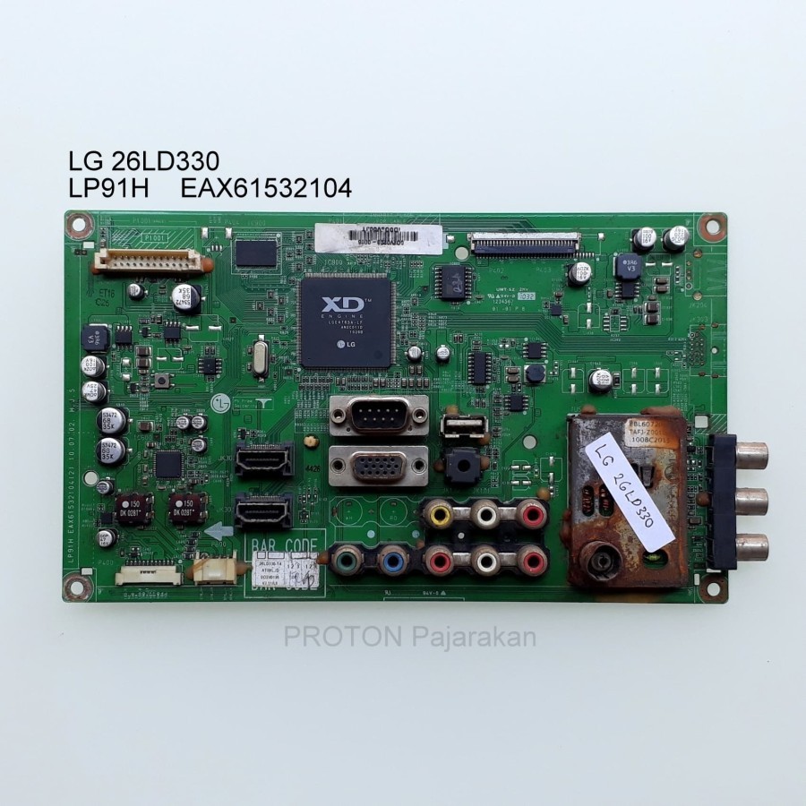 Mainboard LCD TV LG 26LD330 26LD330-TA Mesin Matherboard LP91H EAX61532104 ATIMLJD 32LD330 22LD330 3