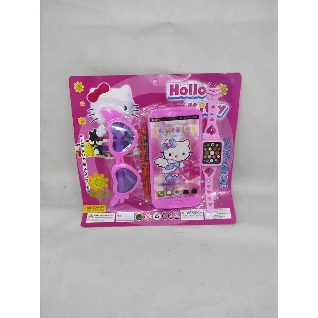 FIGUREANS MAINAN HP CZAR-080 HP MIANAN JAM TANGAN KACAMATA FROZEN SEPIDERMAN MAINAN ANAK