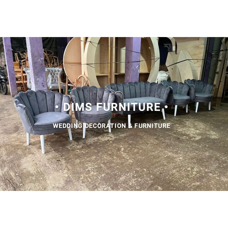 set nganten lesti kerang / sofa nganten lesti kerang / sofa pelaminan lesti kerang