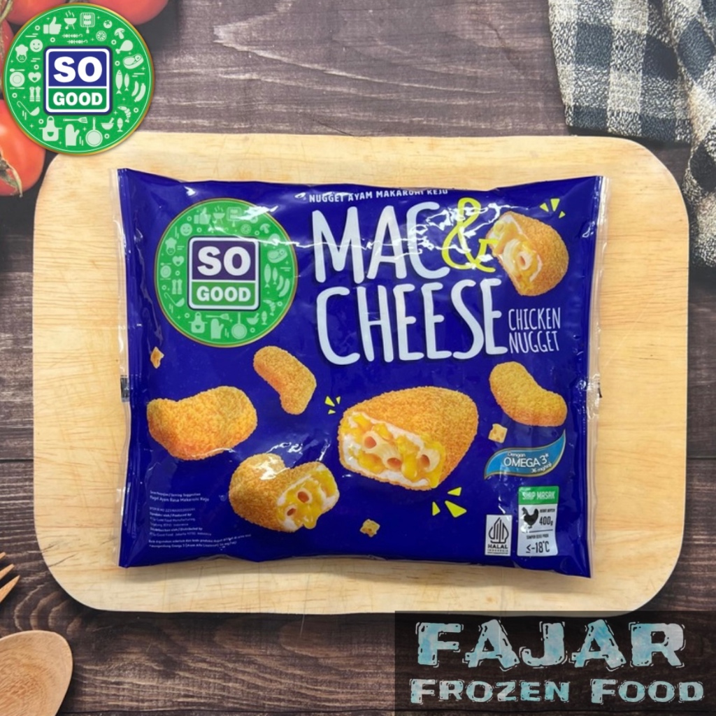 

SO GOOD MAC & CHEESE 400GR | NAGET AYAM ISI MAKARONI KEJU 400GR