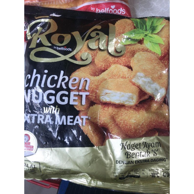 

BELFOODS ROYAL CHICKEN NUGGGET BENTUK S 470g