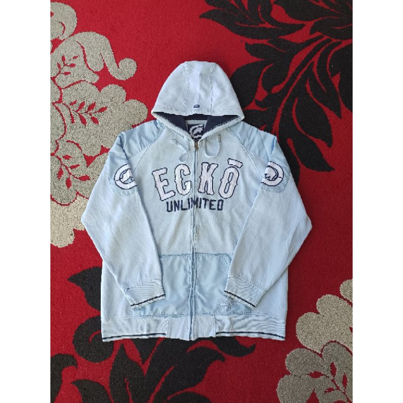 ECKO UNLTD ZIPPER HOODIE Y2K NOT TRIBAL SOHK JNCO MAJAH FLAVAH KANI