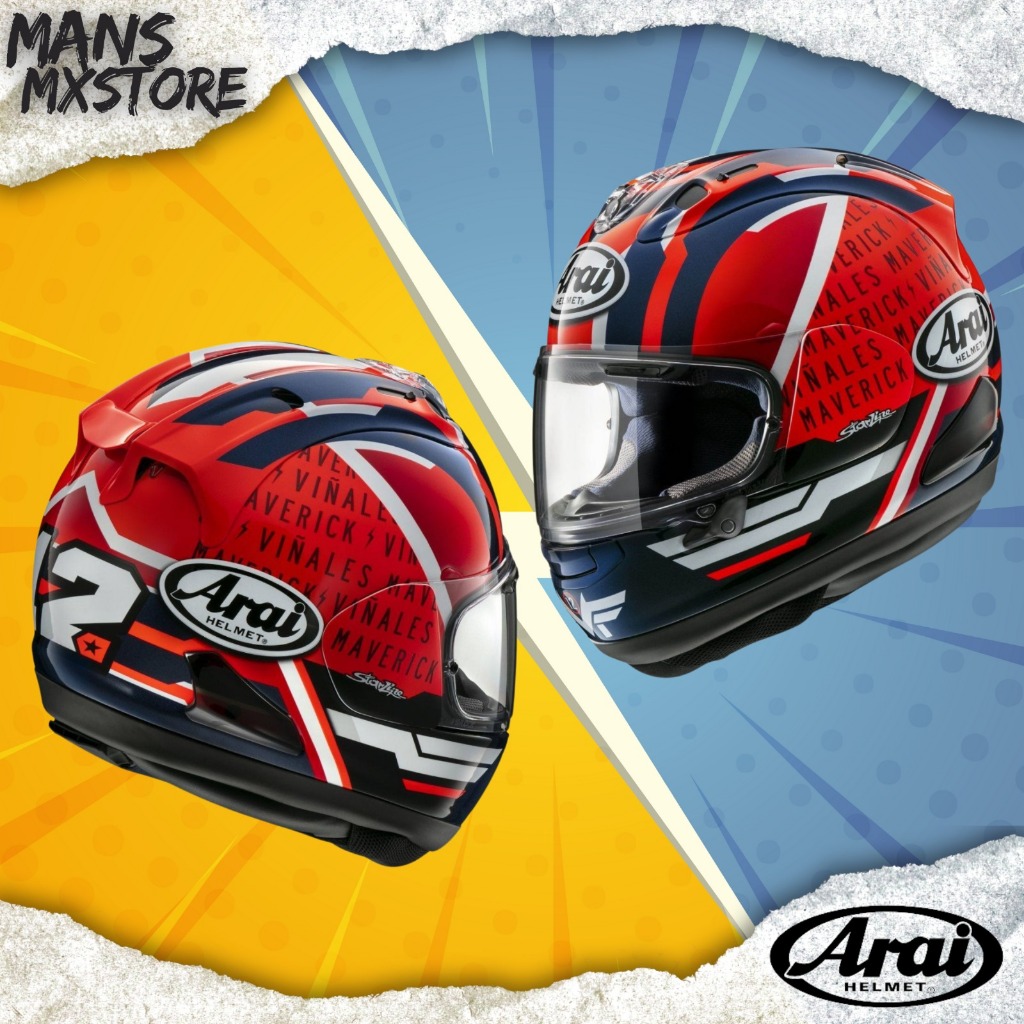HELM ARAI RX7X MAVERICK VINALES GP5 HELMET ARAI FULL FACE ORIGINAL