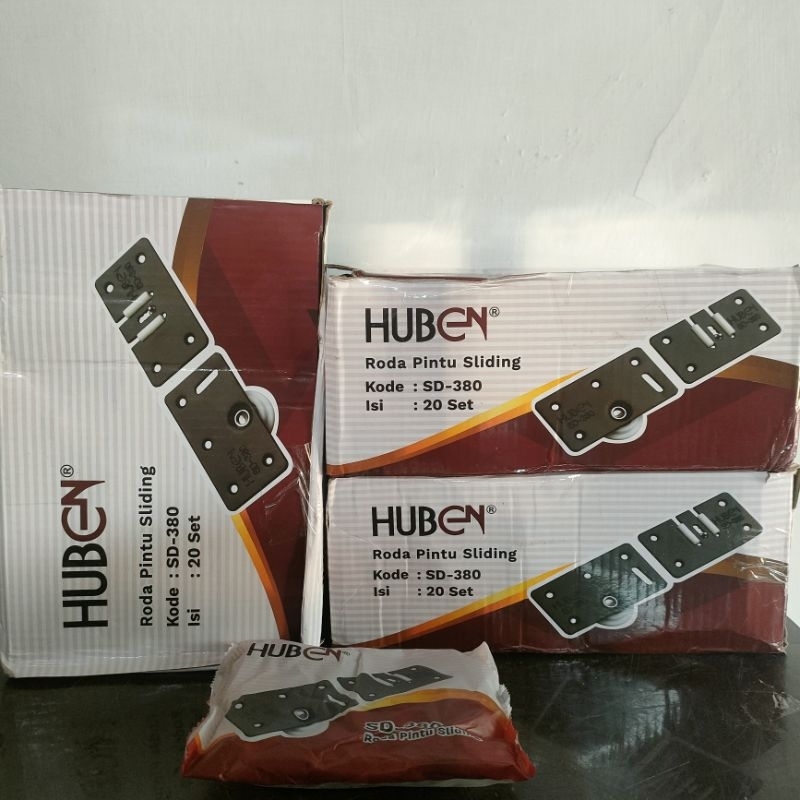 RODA PINTU SLIDING HUBENSD-380D // RODA ALMARI PINTU SLIDING HUBEN SD-380 (1BOX ISI 20SET)