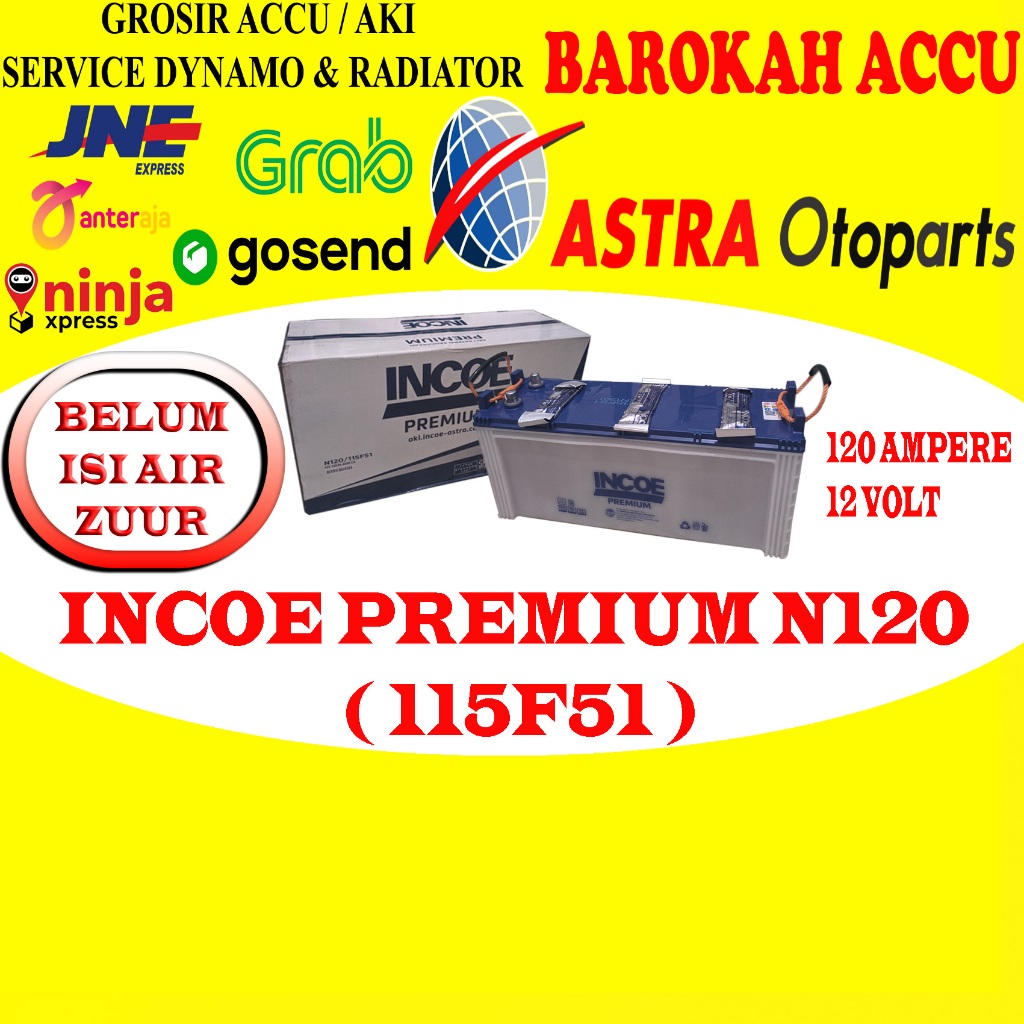 AKI INCOE PREMIUM N120 / 115F51 , 120 AH ASTRA OTOPARTS