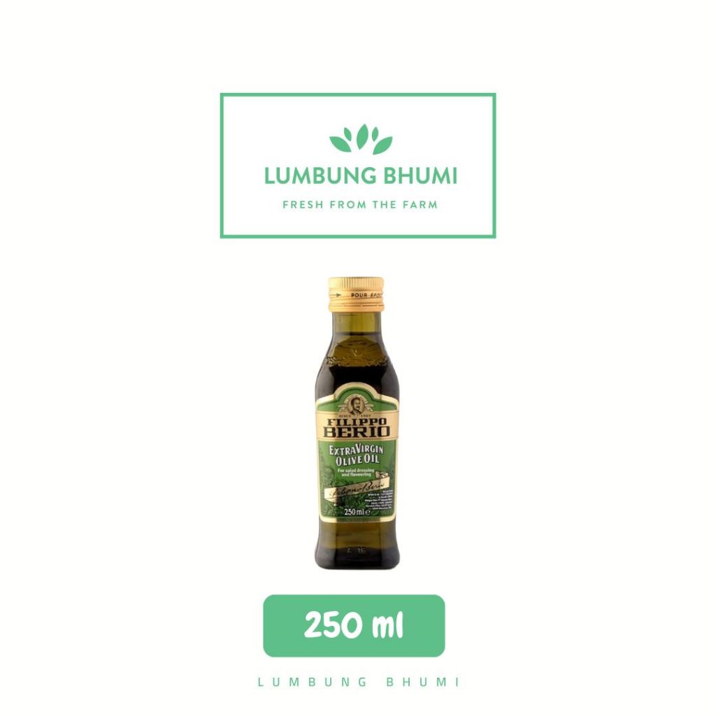 

FILIPPO BERIO Extra Virgin Olive Oil 250 ml 1 Pcs - Lumbung Bhumi