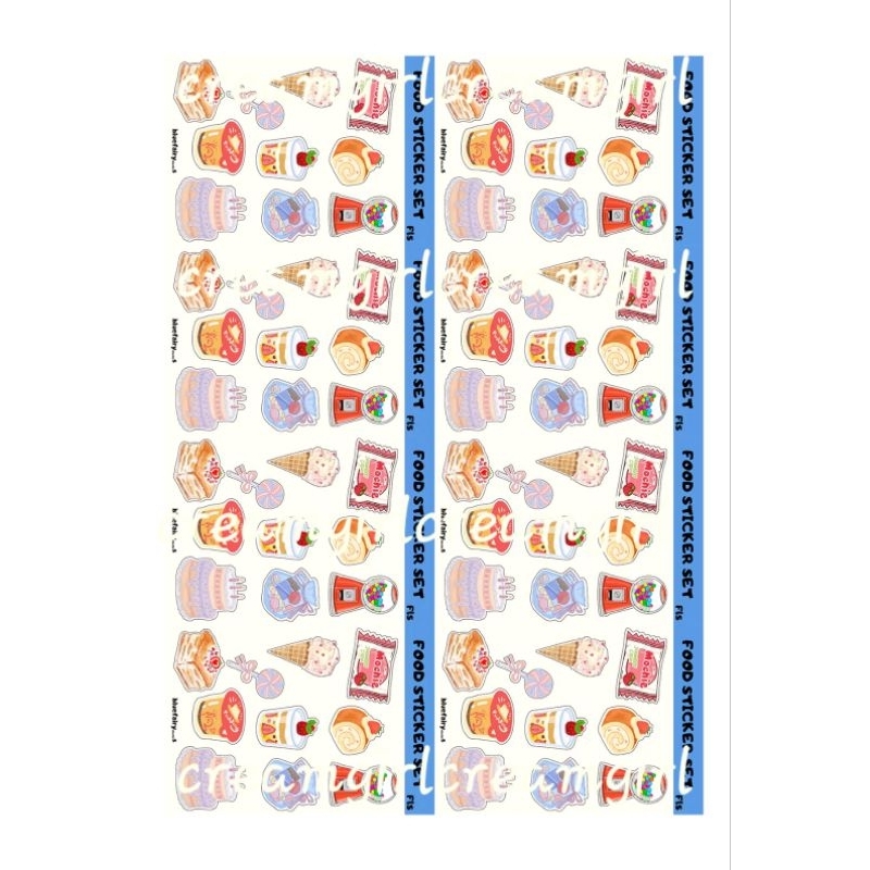 

FOOD STICKET SET A6