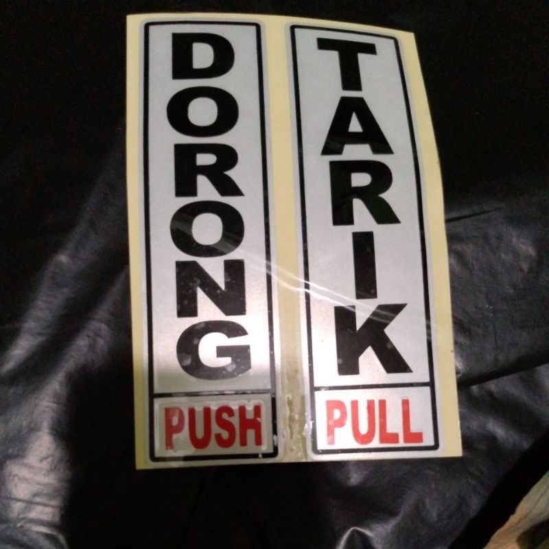 

cutting stiker dorong tarik