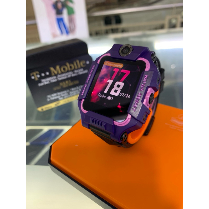 IMOO WATCH PHONE Z6 4G & VIDEO CALL - UNGU LAVENDER - SECOND FULLSET ORI - NON MINUS - EX. GRS RESMI