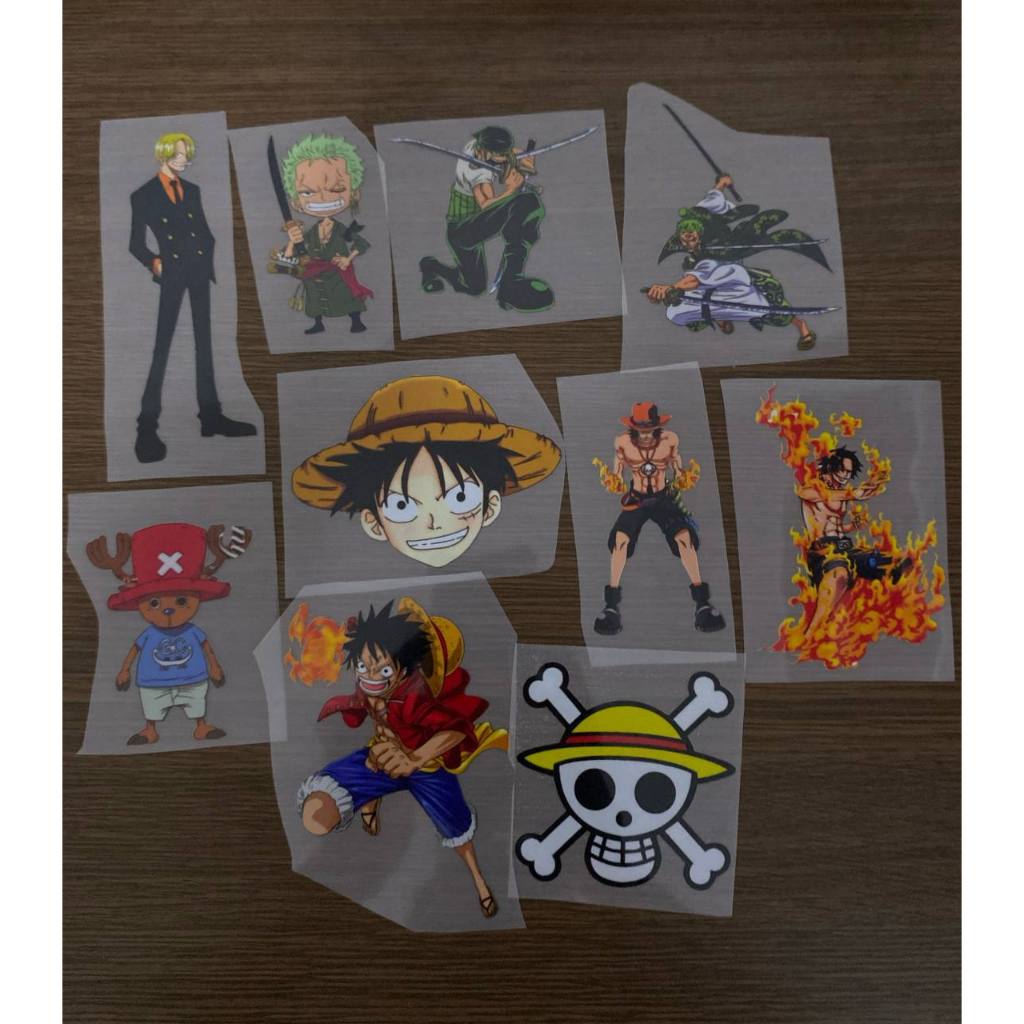 

SABLON STIKER DTF SATUAN TEMA ONE PIECE UKURAN 8 - 9 CM