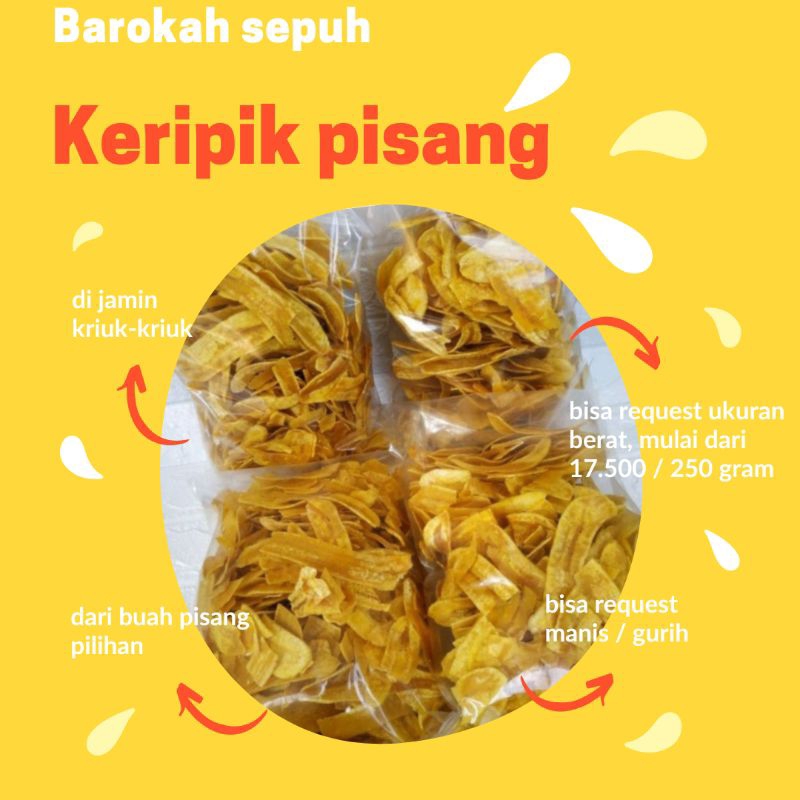 

Keripik Pisang Barokah Sepuh Ukuran 250 Gram