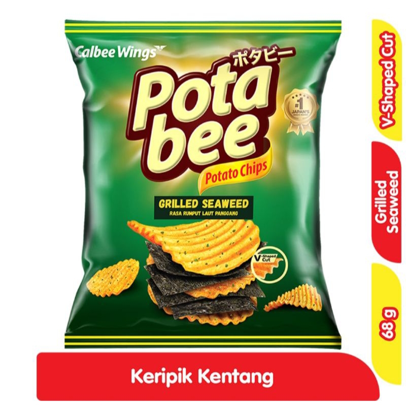 

Potabee Potato Chips Grilled Seaweed 68g