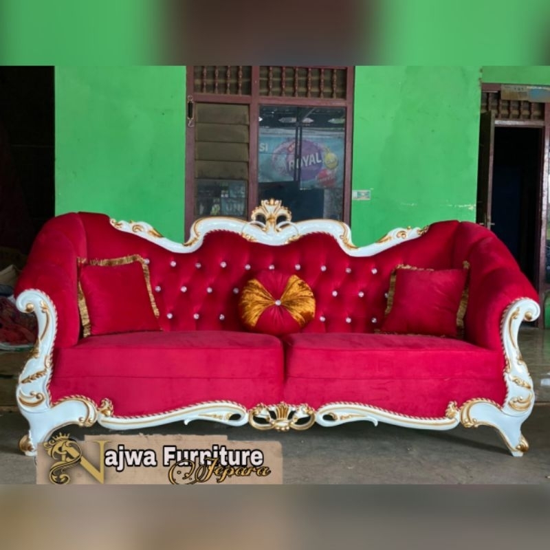 SOFA TAMU MEWAH SOFA UKIR MEWAH KURSI SOFA AESTETIC SOFA MODERN MEWAH
